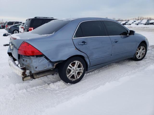 1HGCM56347A059865 - 2007 HONDA ACCORD SE BLUE photo 3