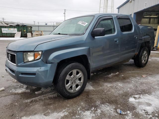 2HJYK16398H504070 - 2008 HONDA RIDGELINE RTX BLUE photo 1