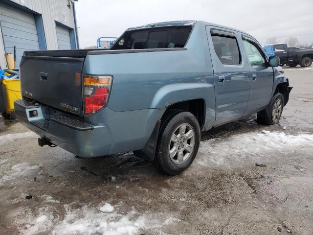 2HJYK16398H504070 - 2008 HONDA RIDGELINE RTX BLUE photo 3