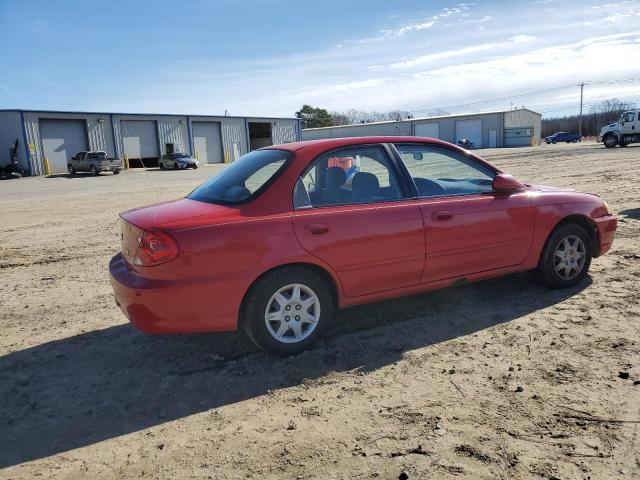 KNAFB121335247601 - 2003 KIA SPECTRA BASE RED photo 3