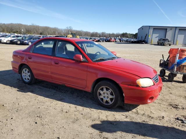 KNAFB121335247601 - 2003 KIA SPECTRA BASE RED photo 4