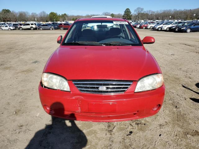 KNAFB121335247601 - 2003 KIA SPECTRA BASE RED photo 5