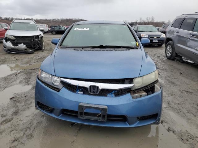 19XFA16519E001274 - 2009 HONDA CIVIC LX BLUE photo 5