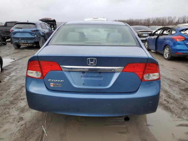 19XFA16519E001274 - 2009 HONDA CIVIC LX BLUE photo 6