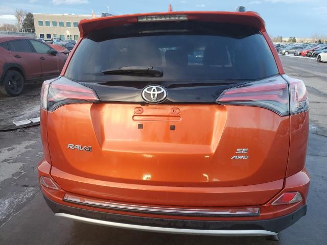 2T3JFREV5GW450843 - 2016 TOYOTA RAV4 SE ORANGE photo 6