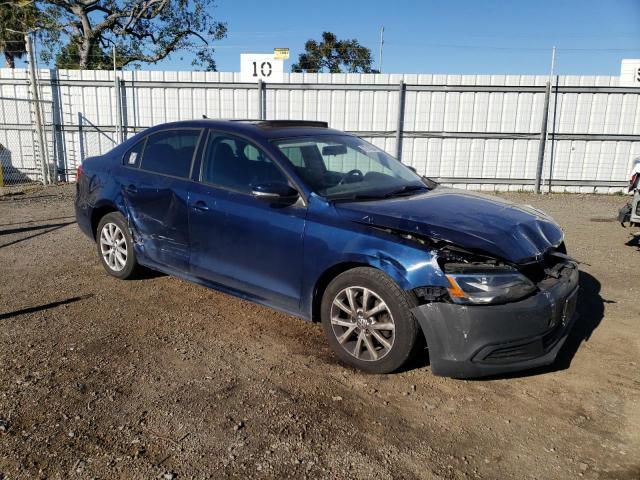 3VWDP7AJ2CM395648 - 2012 VOLKSWAGEN JETTA SE BLUE photo 4