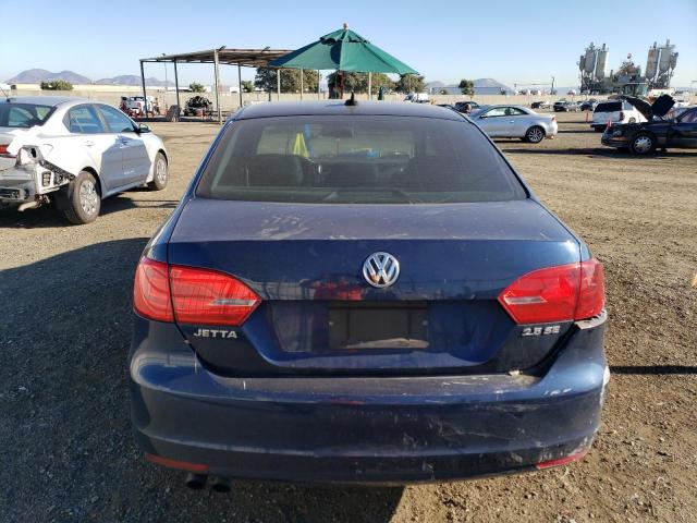 3VWDP7AJ2CM395648 - 2012 VOLKSWAGEN JETTA SE BLUE photo 6