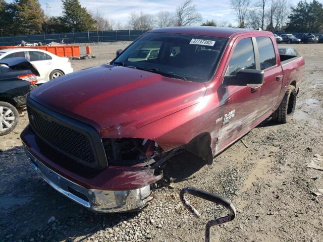 1C6RR7LT5KS708142 - 2019 RAM 1500 CLASS SLT Bordeaux photo 1