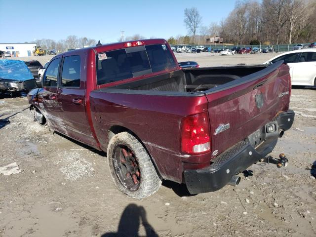 1C6RR7LT5KS708142 - 2019 RAM 1500 CLASS SLT Bordeaux photo 2