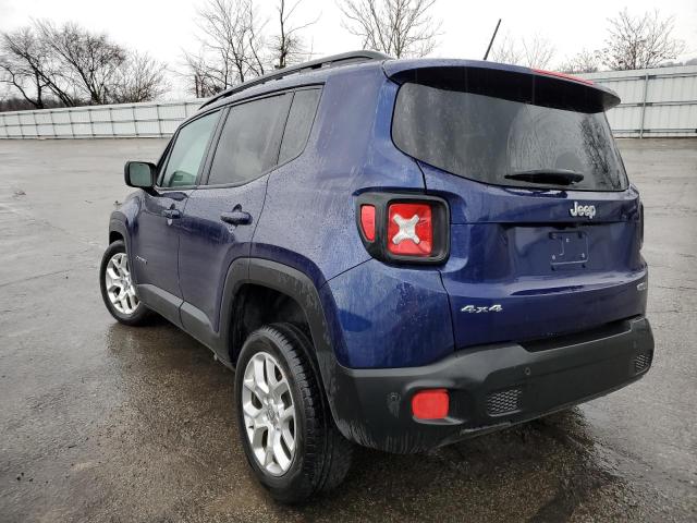 ZACCJBBB7HPG44394 - 2017 JEEP RENEGADE LATITUDE BLUE photo 2