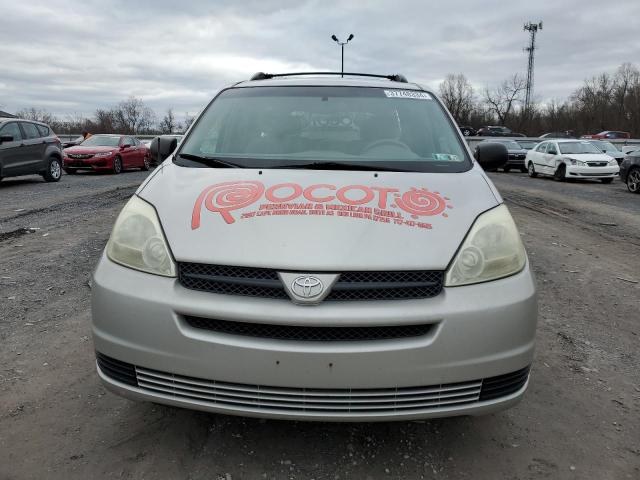 5TDBA23C94S007846 - 2004 TOYOTA SIENNA LE SILVER photo 5