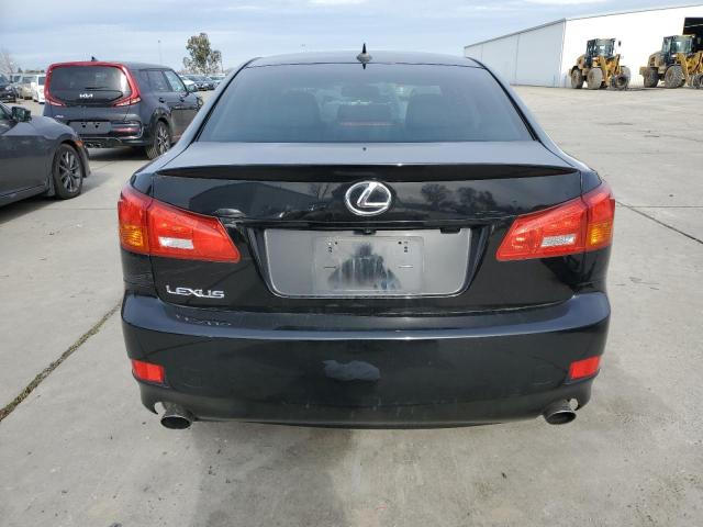 JTHBK262675035953 - 2007 LEXUS IS 250 BLACK photo 6