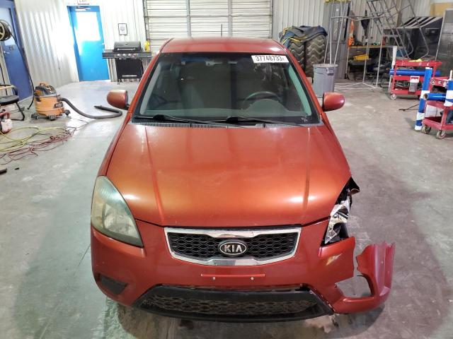 KNADH4A36B6848892 - 2011 KIA RIO BASE ORANGE photo 5