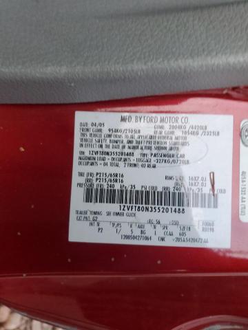 1ZVFT80N355201488 - 2005 FORD MUSTANG RED photo 12