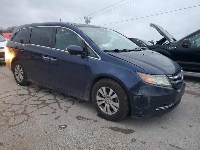 5FNRL5H60EB114125 - 2014 HONDA ODYSSEY EXL BLUE photo 4