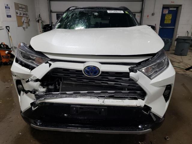 JTMEWRFV0KD507617 - 2019 TOYOTA RAV4 XSE WHITE photo 5