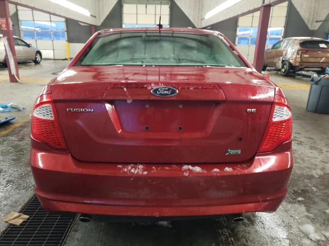 3FAHP0HG8AR152258 - 2010 FORD FUSION SE RED photo 6