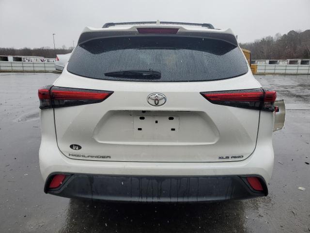 5TDGZRBH5MS139846 - 2021 TOYOTA HIGHLANDER XLE WHITE photo 6
