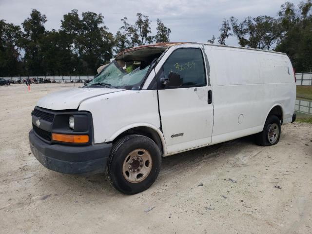 1GCGG25V151100992 - 2005 CHEVROLET EXPRESS G2 WHITE photo 1