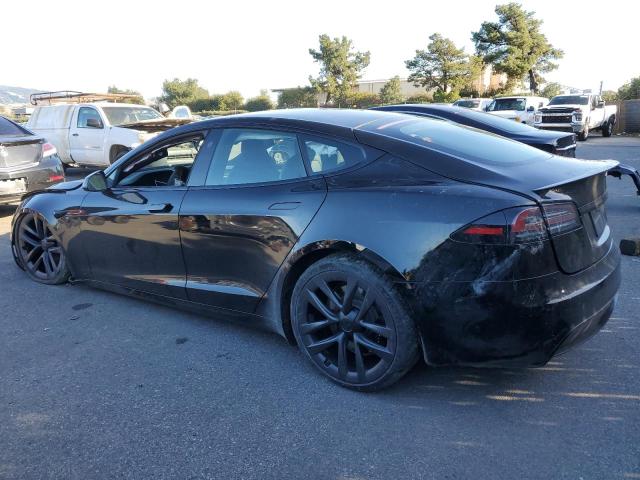 5YJSA1E64NF473157 - 2022 TESLA MODEL S BLACK photo 2