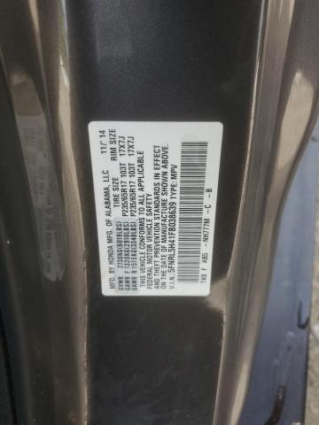 5FNRL5H41FB038639 - 2015 HONDA ODYSSEY EX GRAY photo 13