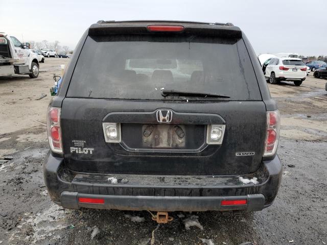 5FNYF185X6B026011 - 2006 HONDA PILOT EX BLACK photo 6