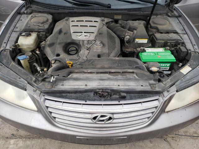 KMHFC46F46A069809 - 2006 HYUNDAI AZERA SE GRAY photo 11