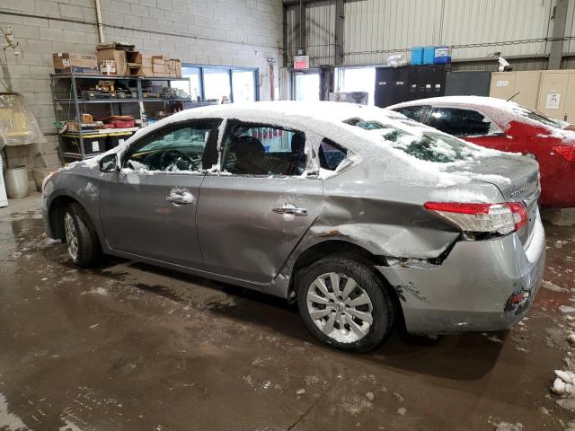 3N1AB7AP4EL679710 - 2014 NISSAN SENTRA S GRAY photo 2