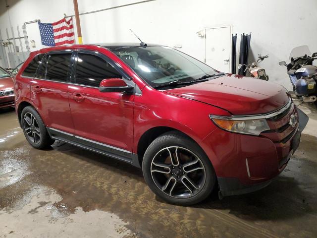 2FMDK3J90DBC60778 - 2013 FORD EDGE SEL RED photo 4