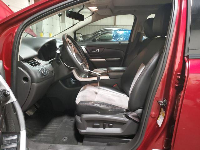 2FMDK3J90DBC60778 - 2013 FORD EDGE SEL RED photo 7