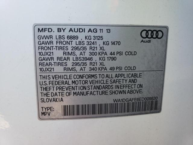 WA1DGAFE6ED009530 - 2014 AUDI Q7 PRESTIGE WHITE photo 13