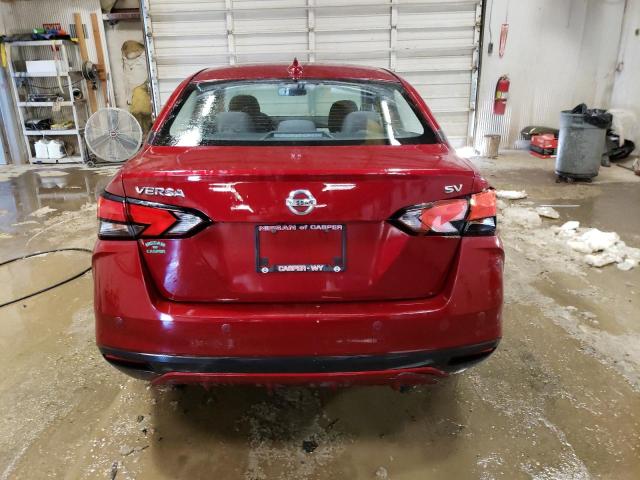 3N1CN8EV0ML825307 - 2021 NISSAN VERSA SV RED photo 6