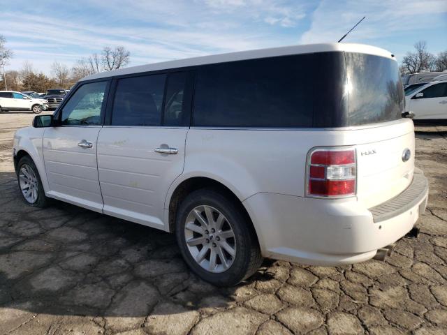 2FMEK62C49BA28627 - 2009 FORD FLEX SEL WHITE photo 2