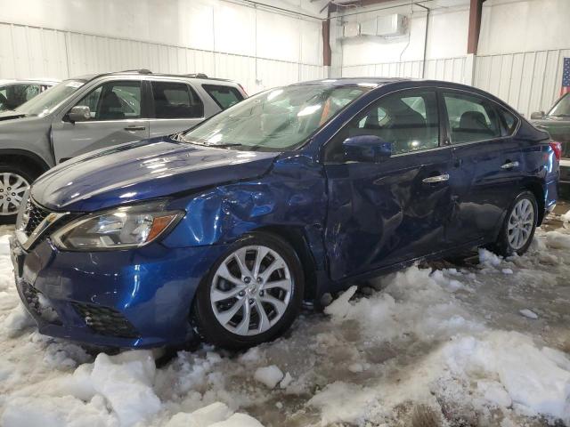 3N1AB7AP5KY270579 - 2019 NISSAN SENTRA S BLUE photo 1