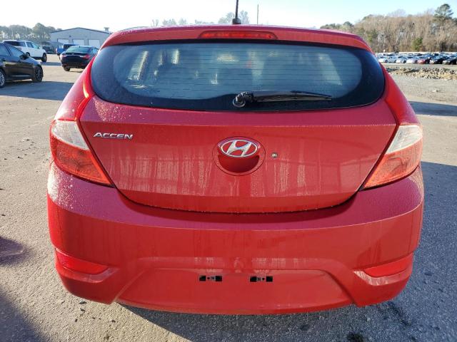 KMHCT5AE3FU219589 - 2015 HYUNDAI ACCENT GS RED photo 6