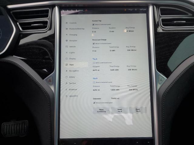 5YJSA1E25GF160618 - 2016 TESLA MODEL S შავი ფოტო 9