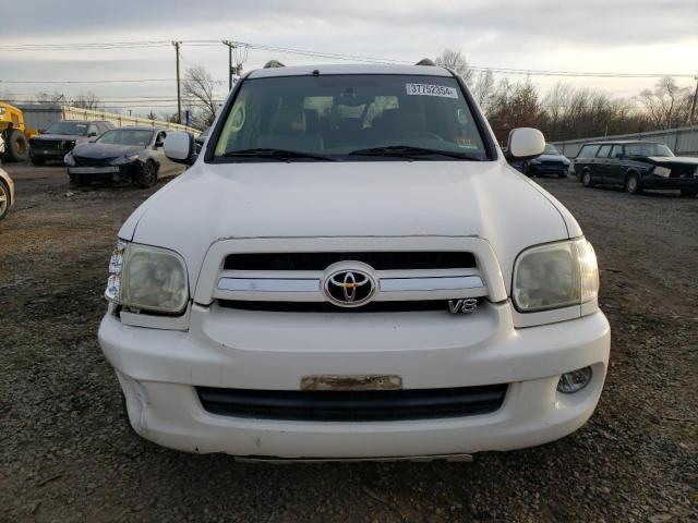 5TDBT48A95S235506 - 2005 TOYOTA SEQUOIA LIMITED WHITE photo 5
