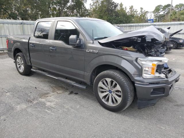 1FTEW1CP4JKE93500 - 2018 FORD F150 SUPERCREW GRAY photo 4