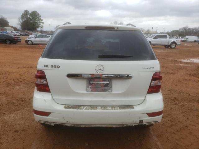 4JGBB8GB1BA733305 - 2011 MERCEDES-BENZ ML 350 4MATIC WHITE photo 6