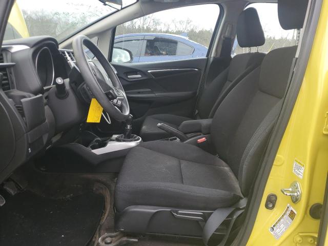 3HGGK5G89FM751607 - 2015 HONDA FIT EX YELLOW photo 7