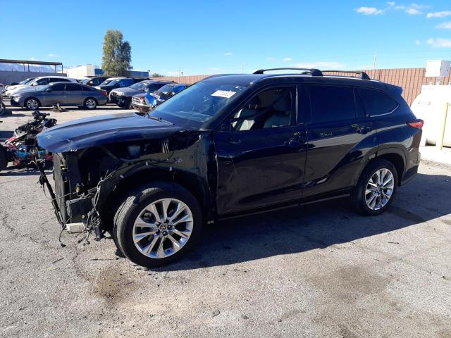 5TDHZRAH6LS510906 - 2020 TOYOTA HIGHLANDER XLE BLUE photo 1