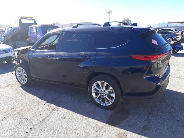 5TDHZRAH6LS510906 - 2020 TOYOTA HIGHLANDER XLE BLUE photo 2