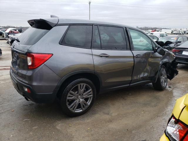 5FNYF7H54KB004809 - 2019 HONDA PASSPORT EXL GRAY photo 3