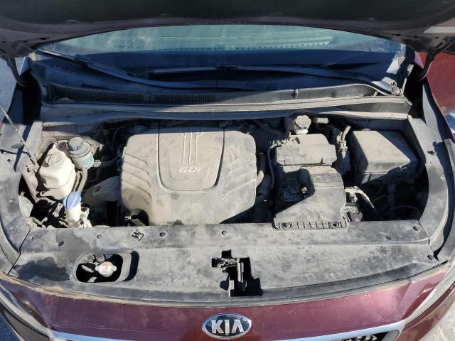 KNDMB5C14G6178143 - 2016 KIA SEDONA LX MAROON photo 12