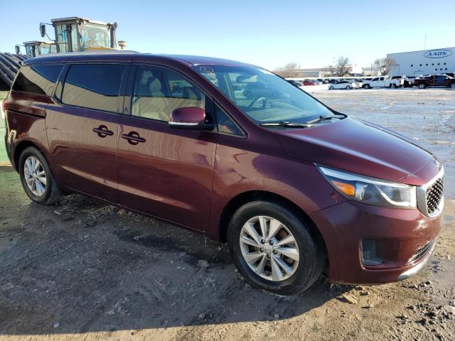 KNDMB5C14G6178143 - 2016 KIA SEDONA LX MAROON photo 4