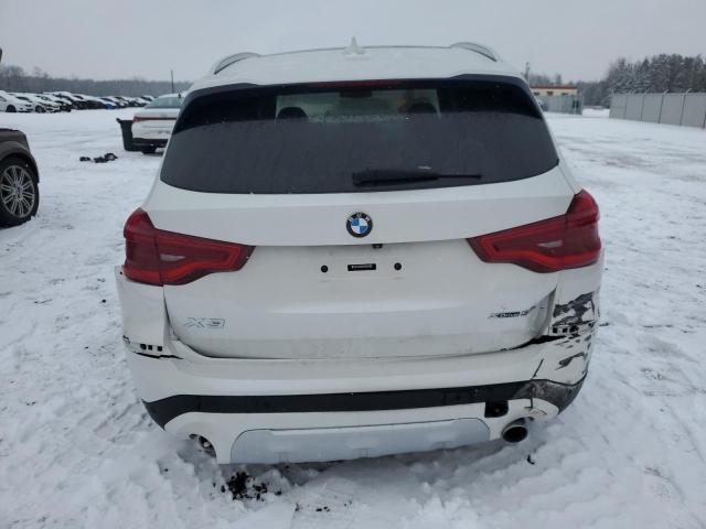 5UXTR9C58KLP84975 - 2019 BMW X3 XDRIVE30I WHITE photo 6