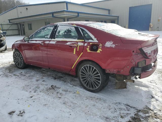 3LN6L2JK6GR626834 - 2016 LINCOLN MKZ BURGUNDY photo 2