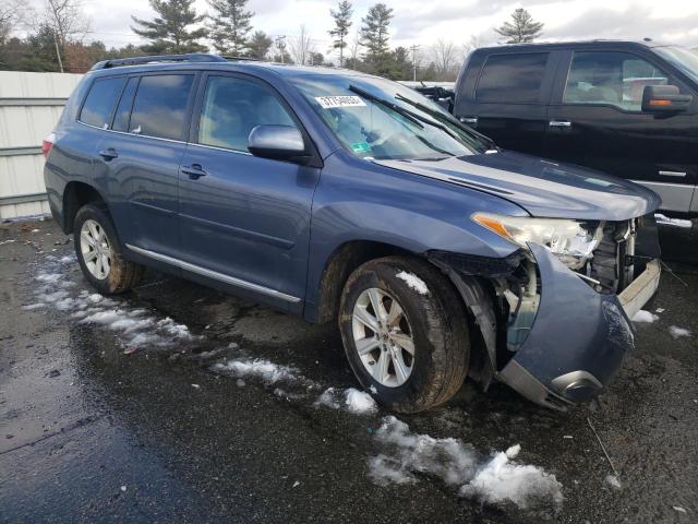 5TDBK3EH4DS203320 - 2013 TOYOTA HIGHLANDER BASE Көк фото 4