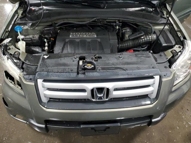 5FNYF28597B005335 - 2007 HONDA PILOT EXL GREEN photo 12