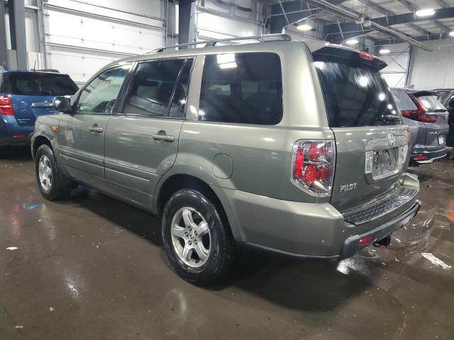 5FNYF28597B005335 - 2007 HONDA PILOT EXL GREEN photo 2